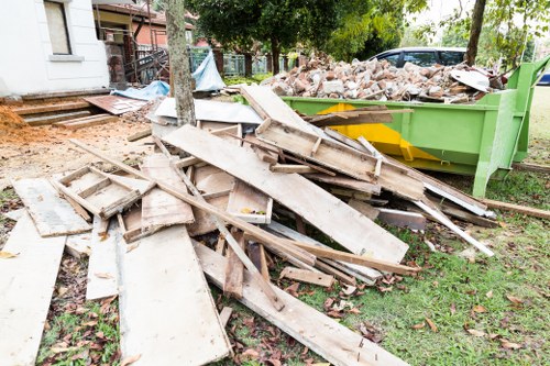 Professional furniture clearance services being performed